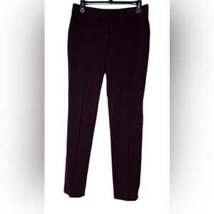 AKRIS PUNTO Skinny Legs Burgundy Trousers Size 6